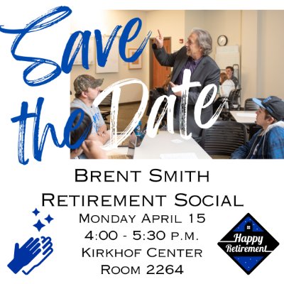Brent Smith Retirement Social Event Flyer